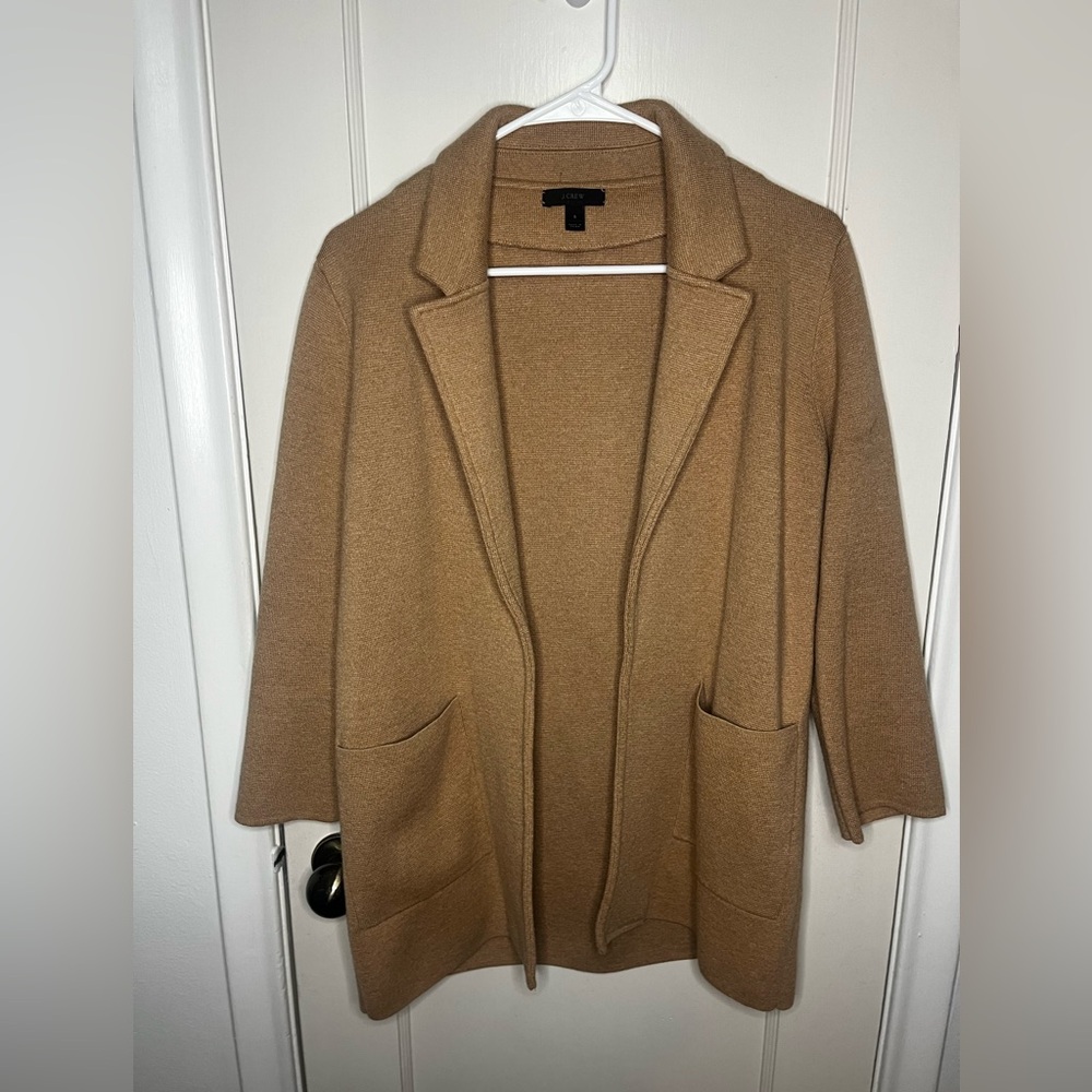 J Crew Wool Sweater - blazer/coat style-